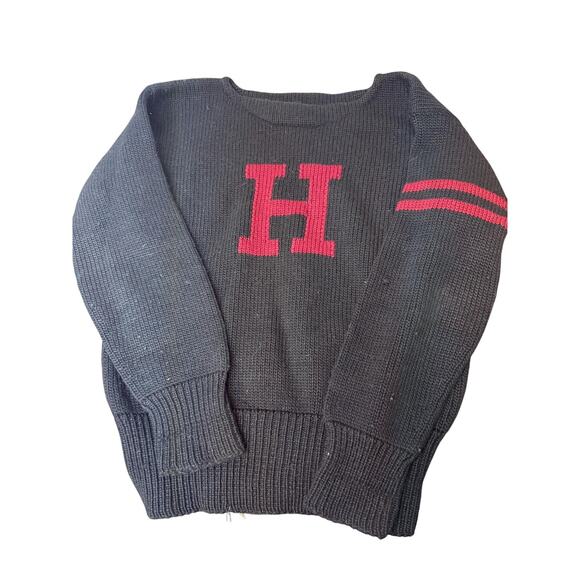 1950s Harvard Sweater Mens Small - Vintage Wool Crewneck
